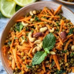 Moroccan Lentil Carrot Salad (Vegan)