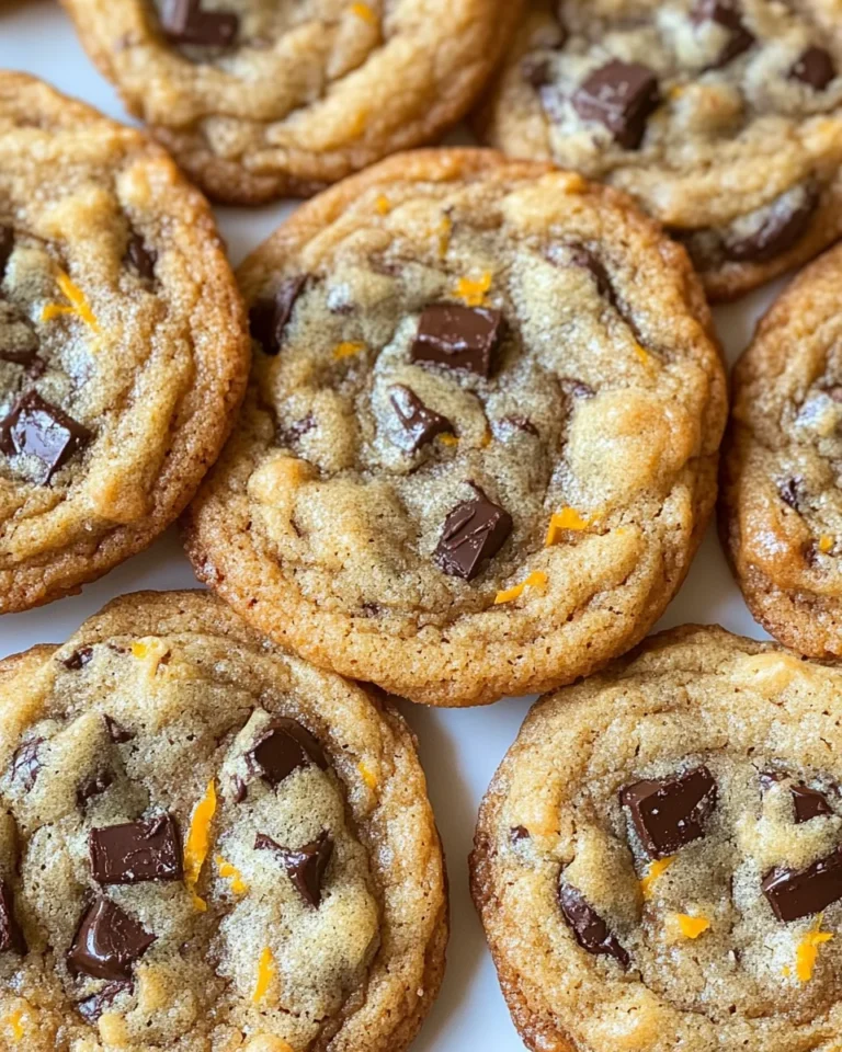 Orange Dark Chocolate Chunk Cookies Recipe
