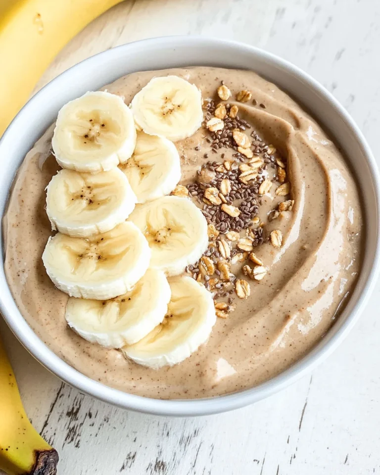 Peanut Butter Banana Smoothie Bowl