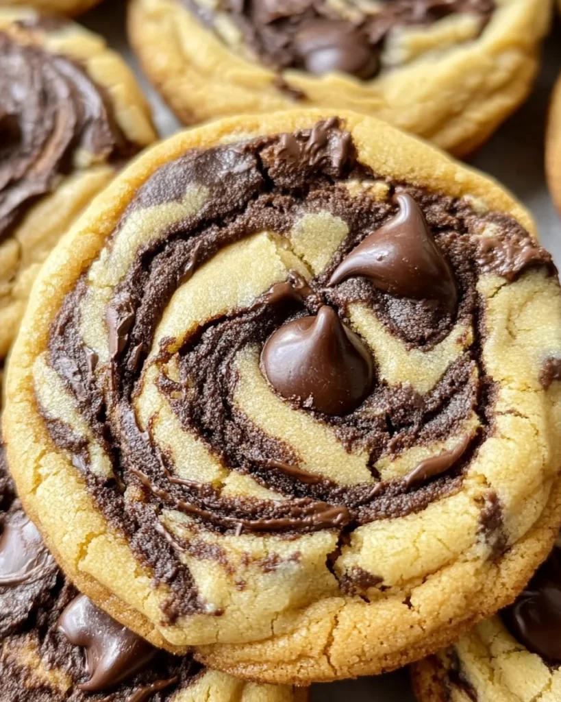 Peanut Butter Brownie Swirl Cookies