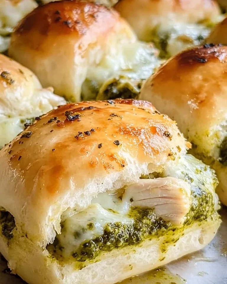 Pesto Chicken Pull Apart Sliders