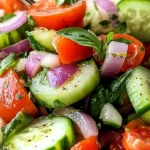 Quick Italian Cucumber Salad