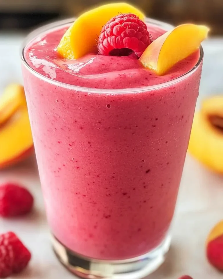 Raspberry Peach Smoothie