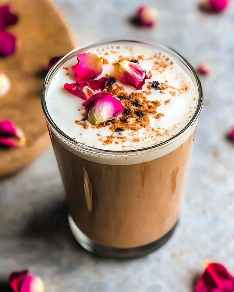 Rose Black Tea Latte