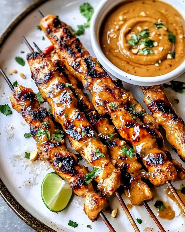 Thai Satay Chicken with Peanut Sauce
