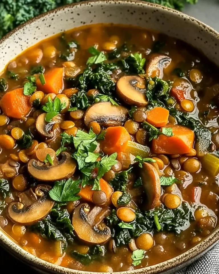 Vegan Lentil Mushroom Stew