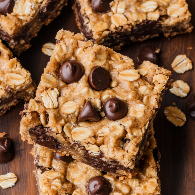 Chocolate Chip Peanut Butter Oatmeal Bars