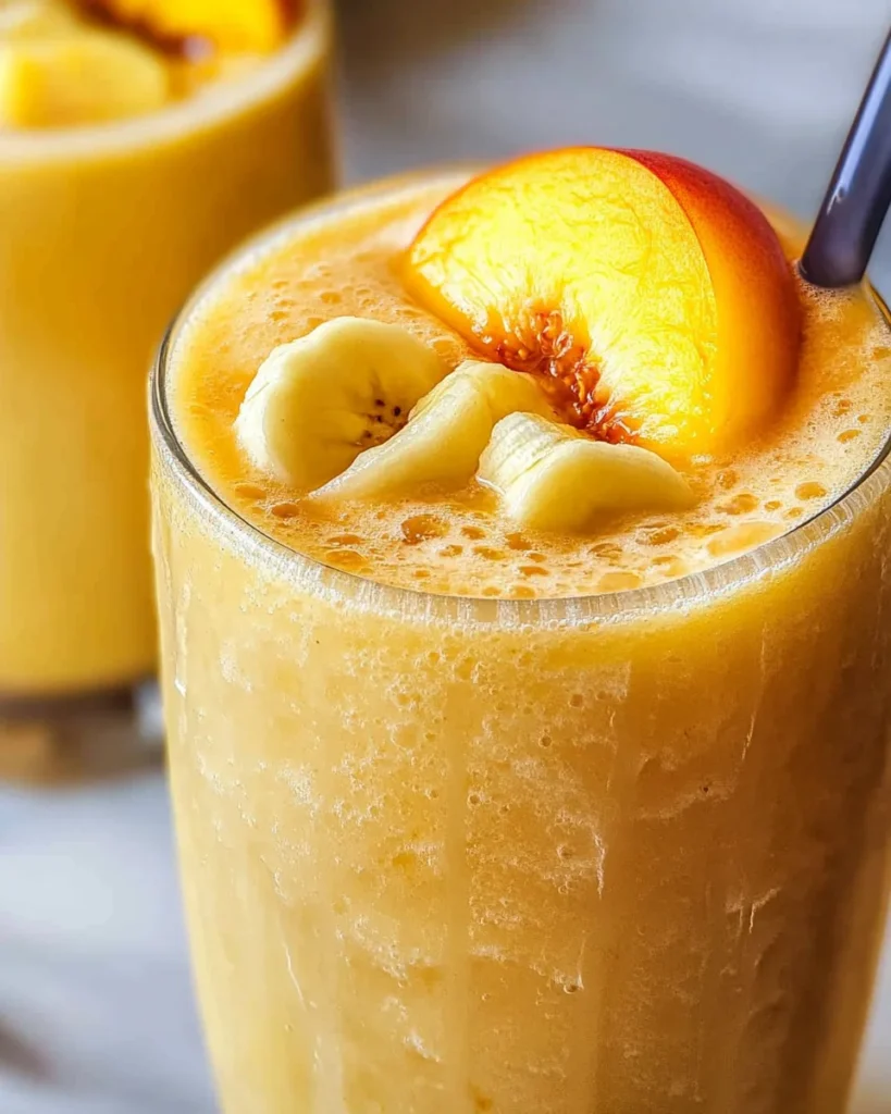 Banana Peach Smoothies