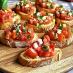 Bruschetta mit Tomaten und Knoblauchöl