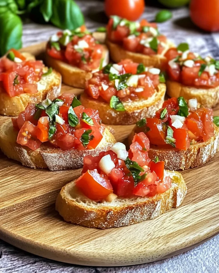 Bruschetta mit Tomaten und Knoblauchöl
