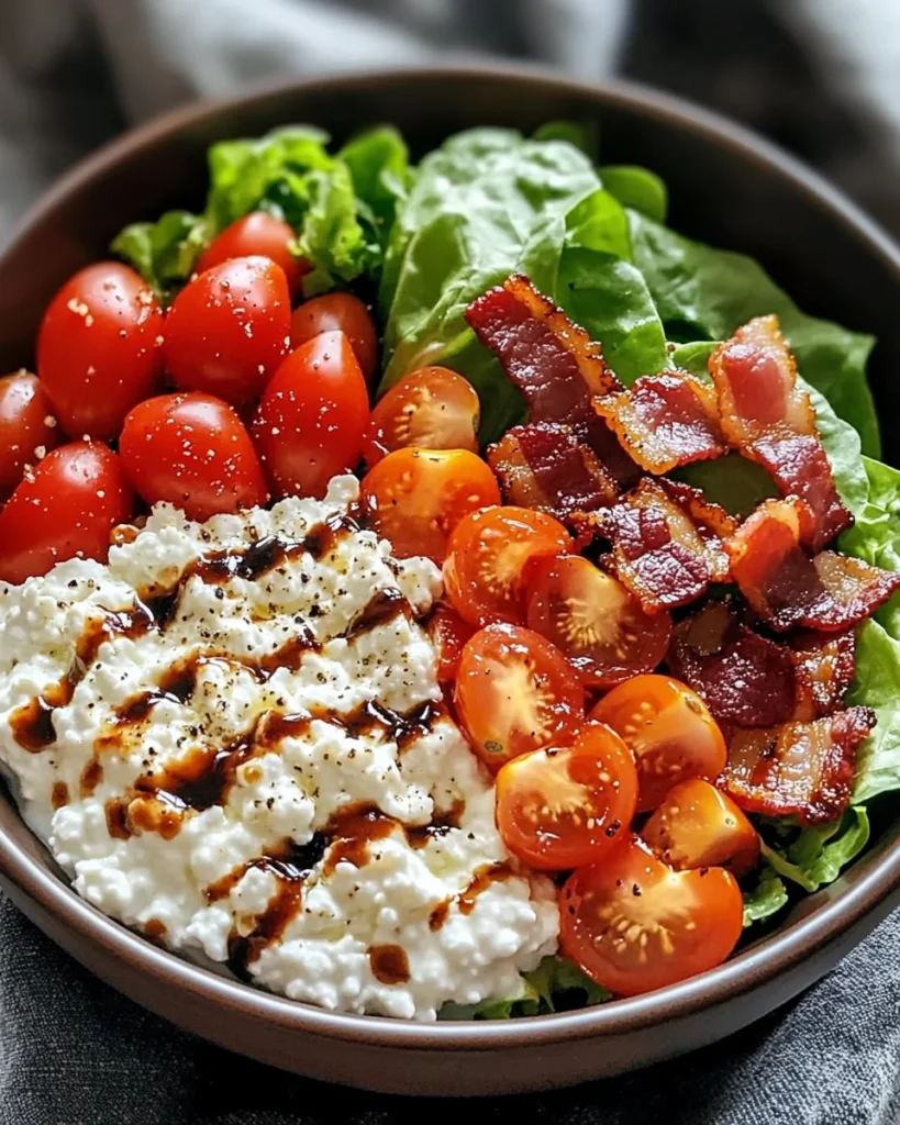 Creamy BLT Cottage Cheese Bowl: A Fresh Twist on Classic Flavor