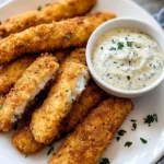 Crispy Baked Fish Sticks with Tartar Sauce