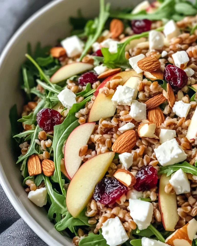 Crunchy Apple Farro Salad