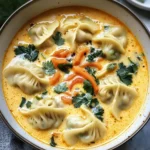 Easy Thai Coconut Curry Dumpling Soup