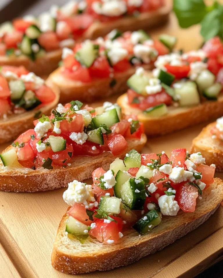 Garden Fresh Mediterranean Bruschetta