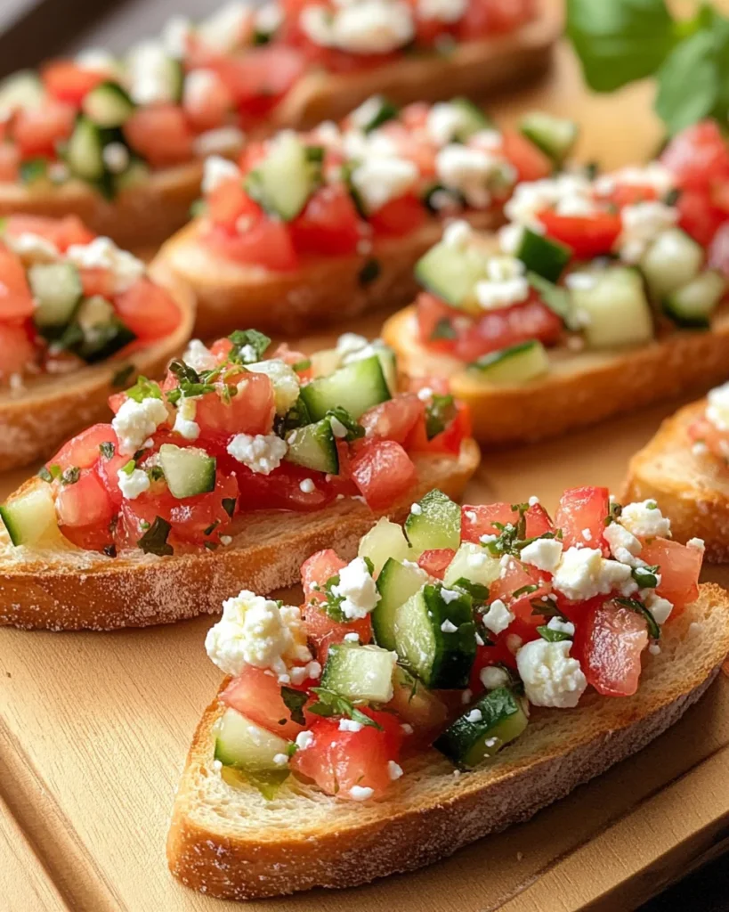 Garden Fresh Mediterranean Bruschetta