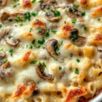 Irresistible Mushroom Pasta Bake