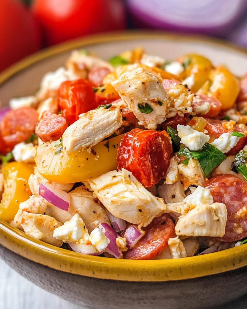 Italian Grinder Chicken Salad