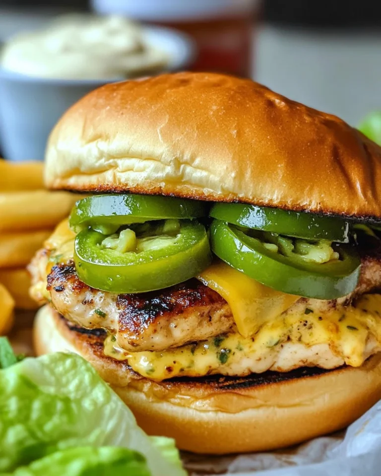 Jalapeno Pepper Jack Chicken Burger