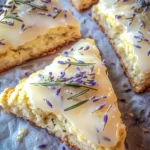 Lavender & Rosemary Scones with Lemon Glaze for Brunch Bliss