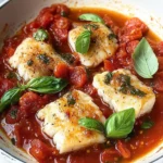 Mediterranean Cod in Tomato Basil Sauce