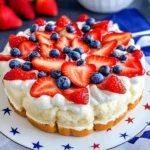 No Bake Patriotic Cloud Cake