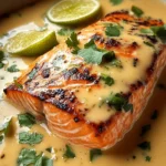 Poached Salmon in Coconut Lime Sauce