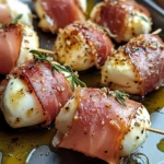 Prosciutto Wrapped Mozzarella Bites