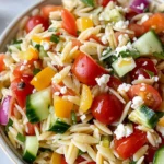 Rainbow Orzo Salad