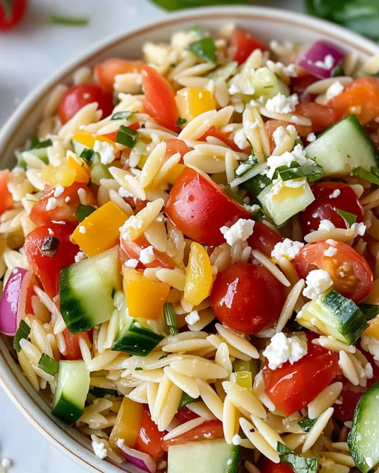 Rainbow Orzo Salad