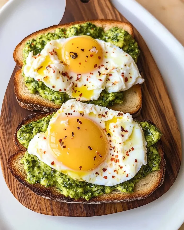Ricotta Pesto Sourdough Toast