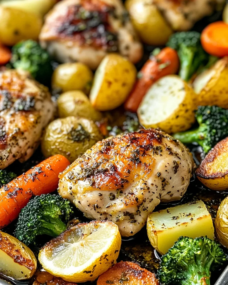 Sheet Pan Lemon Herb Chicken and Vegetables