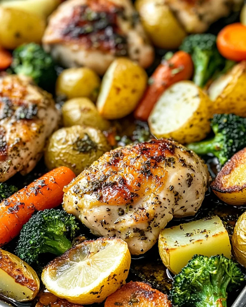 Sheet Pan Lemon Herb Chicken and Vegetables