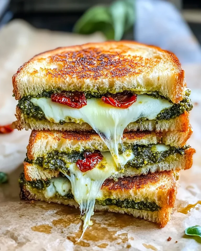 Sourdough Pesto Grilled Cheese