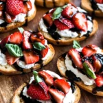 Strawberry Balsamic Crostini
