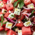 Watermelon Feta Salad with Mint