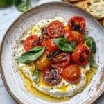 Whipped feta with roasted tomatoes and garlic recipe